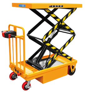 升降平臺車用于工廠倉庫高處貨物擺放